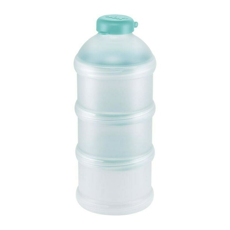 Nuk - Dozator pentru lapte praf, 3 recipiente, Fara BPA sau ftalati, Verde