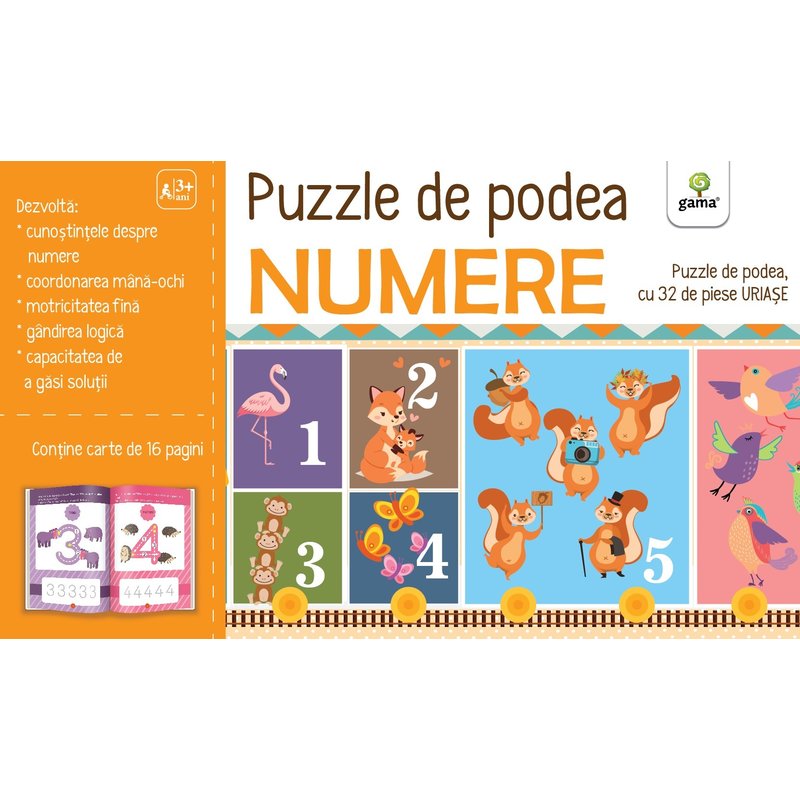 Editura gama - puzzle de podea. numere