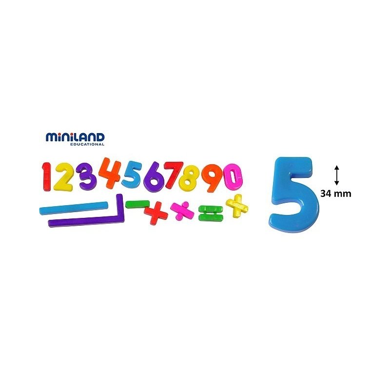 Miniland - Numere magnetice 162 buc