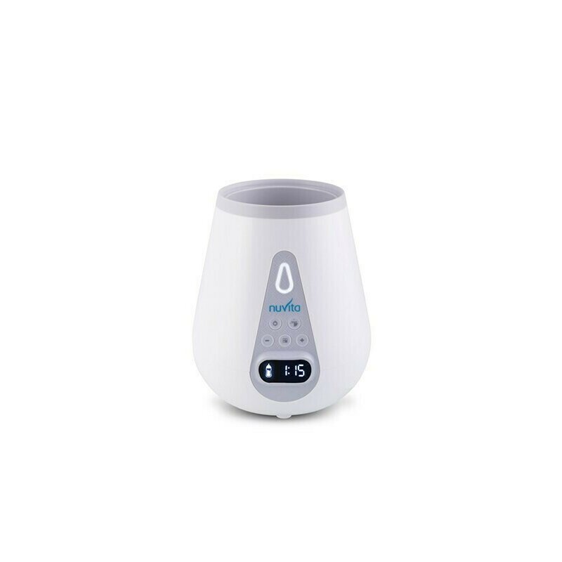 Nuvita - Incalzitor digital cu afisare LED, Cu sterilizator, Cu 4 programe de incalzire si 1 de sterilizare, Functie de oprire automata si incalzire ultra rapida, Alb