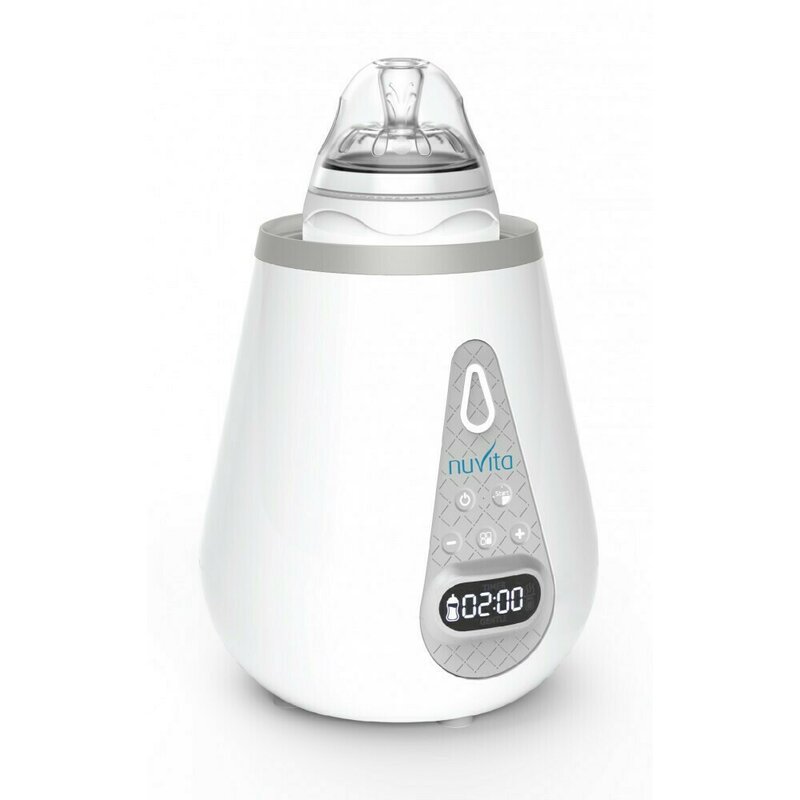 Nuvita - incalzitor digital cu afisare led, cu sterilizator, cu 4 programe de incalzire si 1 de sterilizare, functie de oprire automata si incalzire ultra rapida, alb