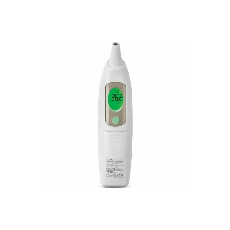 Nuvita - termomentru digital cu ecran lcd, pentru ureche, memorie 30 masuratori, alb