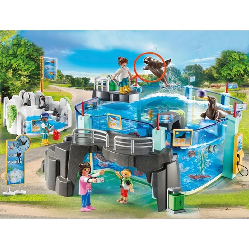 Playmobil - Set de constructie O zi la acvariu , Family Fun