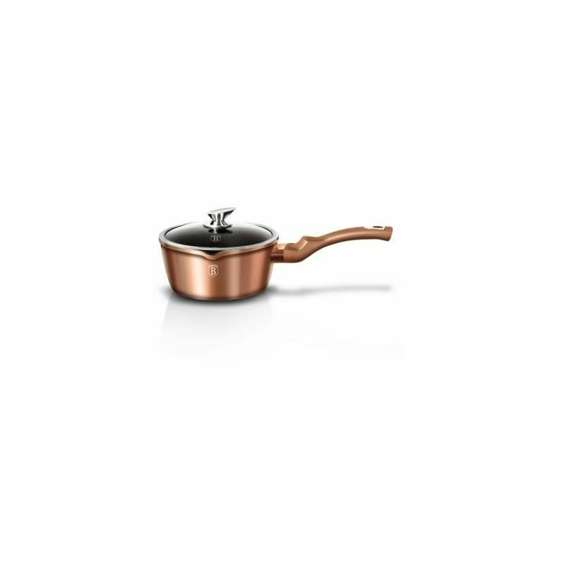 Oala pentru sosuri cu capac, 1.2 litri, berlinger haus, 16 cm, rose gold collection, bh 1524