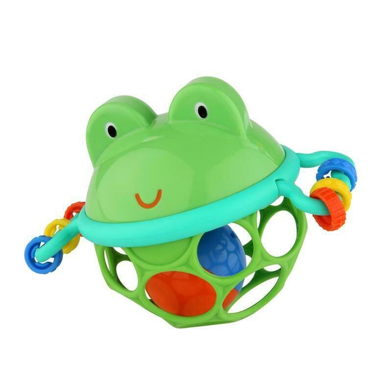 Oball - jucarie zornaitoare, jingle&shake, 0 luni+, verde