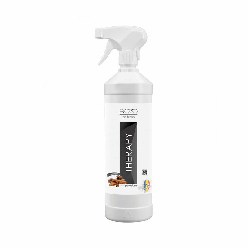 Bozo - Odorizant ambiental concentrat cu aroma de scortisoara, Air Fresh - Therapy - 1000ml