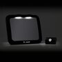Oglinda auto, Jane, Pentru masina, Cu iluminare LED, Include telecomanda pentru pornire si oprire usoara, Din sticla rezistenta la spargere, 28 x 7 x 20 cm, Black - 2