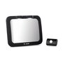 Oglinda auto, Jane, Pentru masina, Cu iluminare LED, Include telecomanda pentru pornire si oprire usoara, Din sticla rezistenta la spargere, 28 x 7 x 20 cm, Black - 1