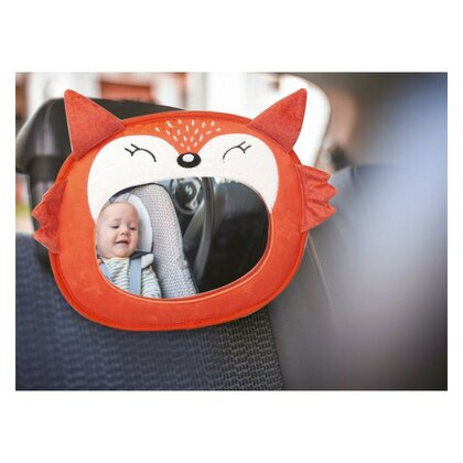 Oglinda auto pentru supraveghere bebelusi, Fox, FreeON, Orange