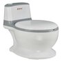 Olita educativa, Bebe Stars, Trainer, Minitoaleta, Cu spatiu pentru hartie/servetele, Cu sunet realist de tras apa, Pana la 25 kg, Conform cu EN71, 3 ani+, Grey - 1