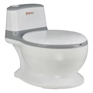 Olita educativa, Bebe Stars, Trainer, Minitoaleta, Cu spatiu pentru hartie/servetele, Cu sunet realist de tras apa, Pana la 25 kg, Conform cu EN71, 3 ani+, Grey