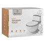 Olita educativa, Bebe Stars, Trainer, Minitoaleta, Cu spatiu pentru hartie/servetele, Cu sunet realist de tras apa, Pana la 25 kg, Conform cu EN71, 3 ani+, Grey - 4