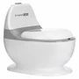Olita educativa, FreeON, Trainer, Minitoaleta, Cu spatiu pentru hartie/servetele, Cu sunet realist de tras apa, Pana la 25 kg, 3 ani+, White/Grey - 1
