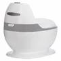 Olita educativa, FreeON, Trainer, Minitoaleta, Cu spatiu pentru hartie/servetele, Cu sunet realist de tras apa, Pana la 25 kg, 3 ani+, White/Grey - 2