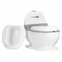 Olita educativa, FreeON, Trainer, Minitoaleta, Cu spatiu pentru hartie/servetele, Cu sunet realist de tras apa, Pana la 25 kg, 3 ani+, White/Grey - 4