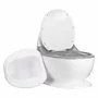 Olita educativa, FreeON, Trainer, Minitoaleta, Cu spatiu pentru hartie/servetele, Cu sunet realist de tras apa, Pana la 25 kg, 3 ani+, White/Grey - 5