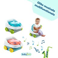 Babyjem - Olita muzicala multifunctionala  Masinuta (Culoare: Somon)