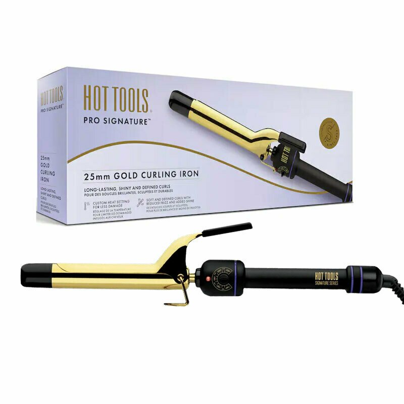 Hot tools - ondulator gold curling, 25 mm, placat cu aur, pro signature, htir1575uke