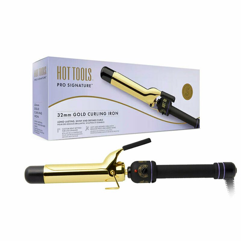 Hot tools - ondulator gold curling, 32 mm, placat cu aur, pro signature, htir1576uke