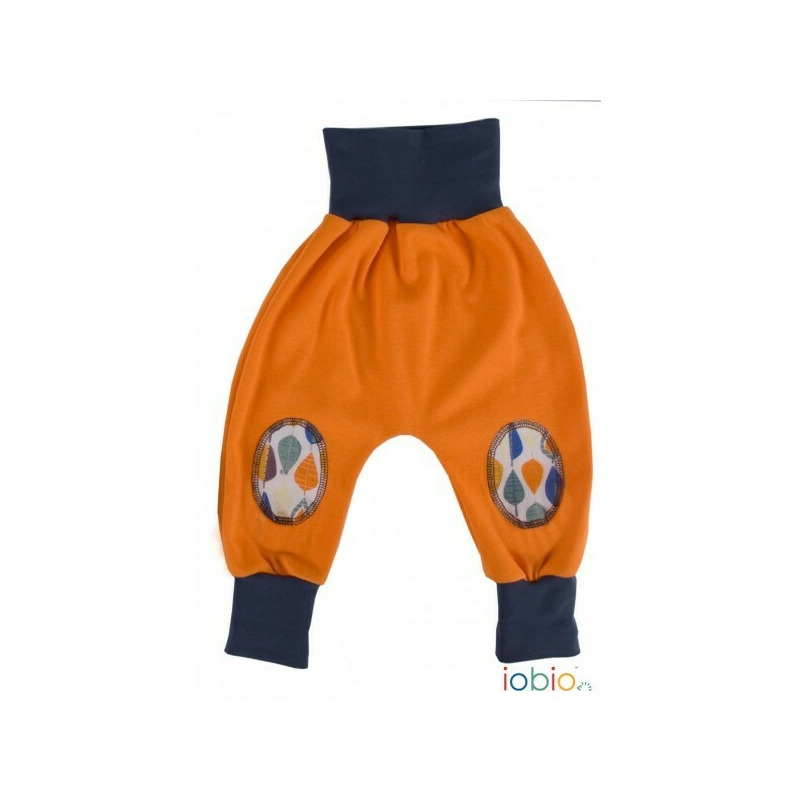 Orange melange - pantaloni salvari joga din bumbac organic - iobio
