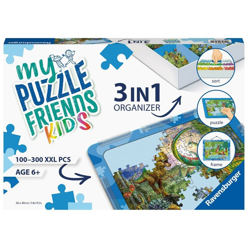 Ravensburger - Organizator Albastru 3 In 1 Pentru Puzzle