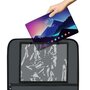 Organizator auto, Lionelo, Cu 5 buzunare de diferite dimensiuni, Cu buzunar pentru tableta, Montare cu clema, Piele ecologica, Impermeabila, Gri - 7