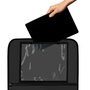 Organizator auto, Lionelo, Cu 5 buzunare de diferite dimensiuni, Cu buzunar pentru tableta, Montare cu clema, Piele ecologica, Impermeabila, Negru - 3