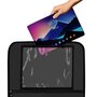 Organizator auto, Lionelo, Cu 5 buzunare de diferite dimensiuni, Cu buzunar pentru tableta, Montare cu clema, Piele ecologica, Impermeabila, Negru - 5