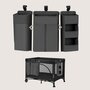 Organizator multifunctional, Lionelo, Sidepocket L, 58x11x58 cm, 3 parti independente cu multiple buzunare, Universal, Constructie ranforsata, Gri - 12