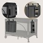 Organizator multifunctional, Lionelo, Sidepocket L, 58x11x58 cm, 3 parti independente cu multiple buzunare, Universal, Constructie ranforsata, Gri - 14