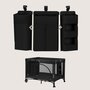 Organizator multifunctional, Lionelo, Sidepocket L, 58x11x58 cm, 3 parti independente cu multiple buzunare, Universal, Constructie ranforsata, Negru - 12