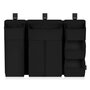 Organizator multifunctional, Lionelo, Sidepocket L, 58x11x58 cm, 3 parti independente cu multiple buzunare, Universal, Constructie ranforsata, Negru