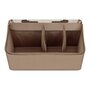 Organizator multifunctional, Lionelo, Sidepocket M, 43x15x23 cm, 3 compartimente, Universal, Constructie ranforsata, Bej
