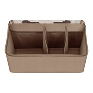 Organizator multifunctional, Lionelo, Sidepocket M, 43x15x23 cm, 3 compartimente, Universal, Constructie ranforsata, Bej