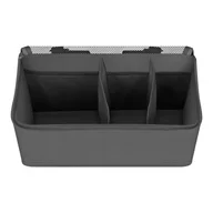 Organizator multifunctional, Lionelo, Sidepocket M, 43x15x23 cm, 3 compartimente, Universal, Constructie ranforsata, Gri