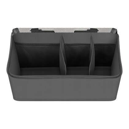 Organizator multifunctional, Lionelo, Sidepocket M, 43x15x23 cm, 3 compartimente, Universal, Constructie ranforsata, Gri