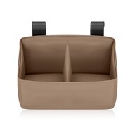 Organizator multifunctional, Lionelo, Sidepocket S, 26x12x15 cm, 2 compartimente, Universal, Constructie ranforsata, Bej