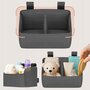 Organizator multifunctional, Lionelo, Sidepocket S, 26x12x15 cm, 2 compartimente, Universal, Constructie ranforsata, Gri - 15