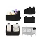Organizator multifunctional, Lionelo, Sidepocket S, 26x12x15 cm, 2 compartimente, Universal, Constructie ranforsata, Negru - 11