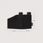 Organizator multifunctional, Lionelo, Sidepocket S, 26x12x15 cm, 2 compartimente, Universal, Constructie ranforsata, Negru - 9