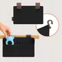 Organizator multifunctional, Lionelo, Sidepocket S, 26x12x15 cm, 2 compartimente, Universal, Constructie ranforsata, Negru - 15