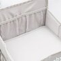 Organizator pentru patut, New Baby, Tiny Tidy, Pentru depozitare necesitati bebe sau jucarii, Bine compartimentat, Cu buzunare din plasa, 27x25x48 cm, Beige - 4