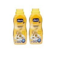Pachet 2x balsam concentrat pentru haine, Chicco, fara coloranti si substante nocive, testat dermatologic, Tender Touch, 30 spalari, 750 ml, 0 luni+