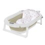 Pachet cadita pliabila + suport, Primabobo, Genua Premium, Cu termometru, dop si suport anatomic, Conform cu standardul european de securitate EN71, 80 x 50 x 22, Bej - 4