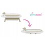 Pachet cadita pliabila + suport, Primabobo, Ola, Cu termometru, dop si suport anatomic, Conform cu standardul european de securitate EN71, 80 x 50 x 22, Bej - 6