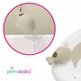 Pachet cadita pliabila + suport, Primabobo, Ola, Cu termometru, dop si suport anatomic, Conform cu standardul european de securitate EN71, 80 x 50 x 22, Bej - 8