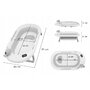 Pachet cadita pliabila + suport, Primabobo, Ola, Cu termometru, dop si suport anatomic, Conform cu standardul european de securitate EN71, 80 x 50 x 22, Bej - 10