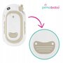 Pachet cadita pliabila + suport, Primabobo, Ola, Cu termometru, dop si suport anatomic, Conform cu standardul european de securitate EN71, 80 x 50 x 22, Bej - 9