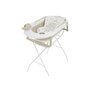 Pachet cadita pliabila + suport, Primabobo, Ola, Cu termometru, dop si suport anatomic, Conform cu standardul european de securitate EN71, 80 x 50 x 22, Bej - 1