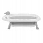 Pachet cadita pliabila + suport, Primabobo, Ola, Cu termometru, dop si suport anatomic, Conform cu standardul european de securitate EN71, 80 x 50 x 22, Gri - 6
